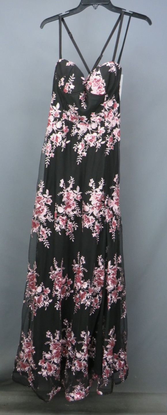Violet Weekend Juniors’ Sequin-Embroidered Corset Gown $179 Size 9/10 # 14B 2514