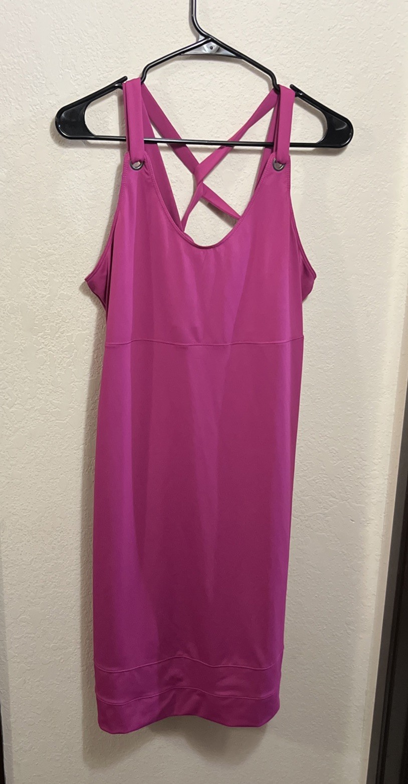 Merrell Dress Womens Large Pink Opti-Wick UPF 50+ Sleeveless Active Outdoor