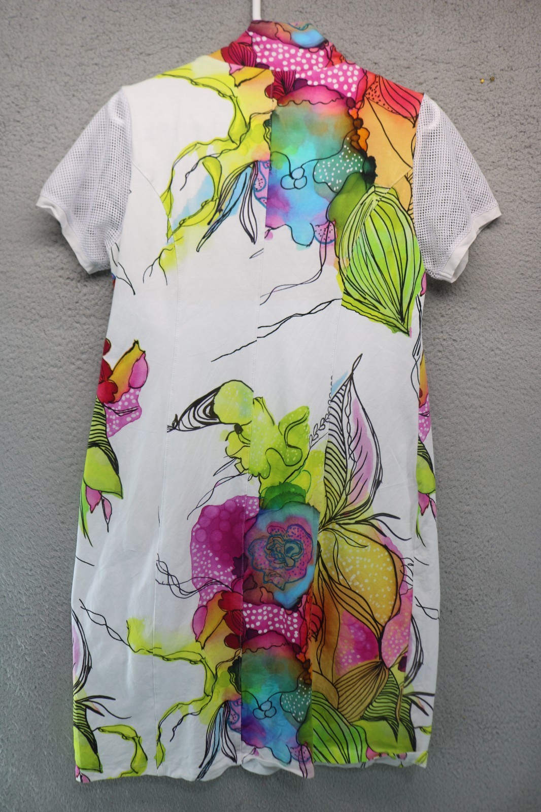 Art Simply by Dolcezza “Vivacity” Watercolor Dress-Lined-Large-Art to Wear