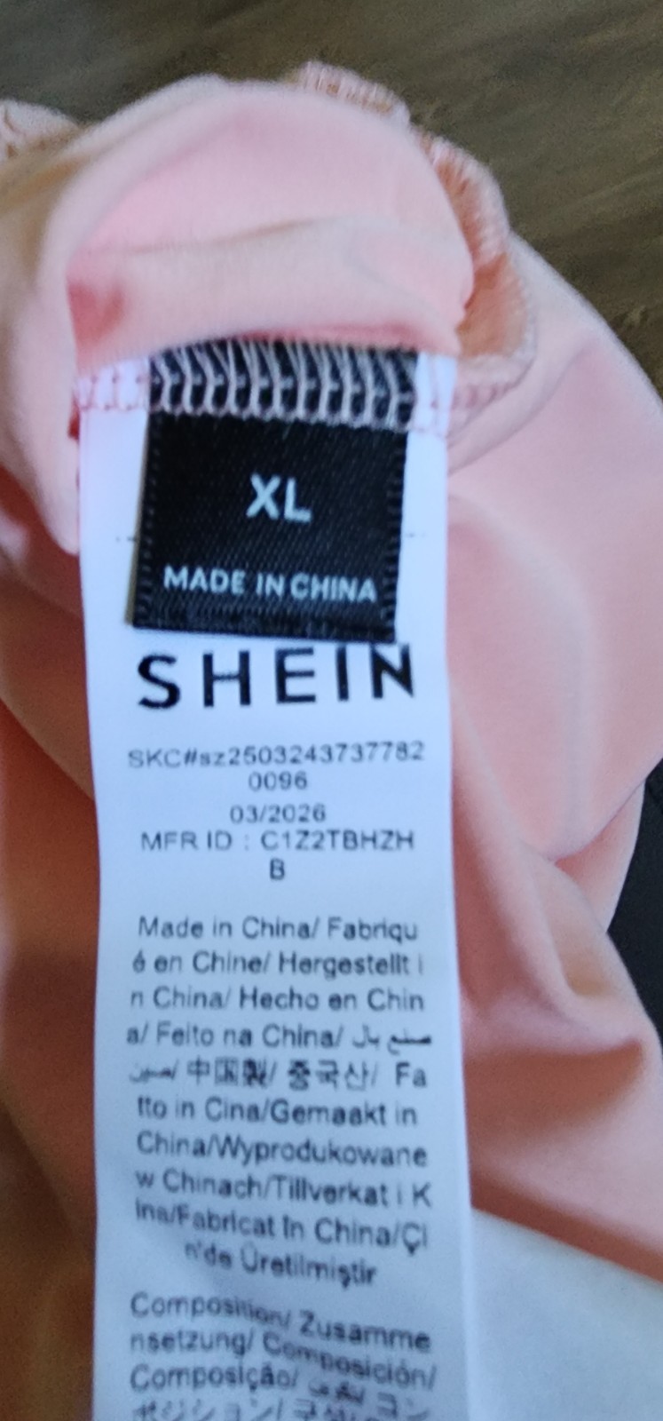 SHEIN Women’s Pink Sleeveless Textured Woven Shift Dress Ruffle Hem XL