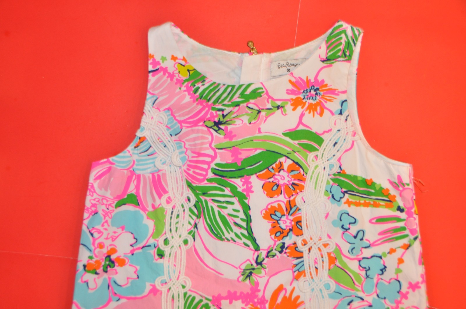 Lilly Pulitzer Girls Target 20th Anniv. Nosey Posie Shift Dress size:XL (14/16)