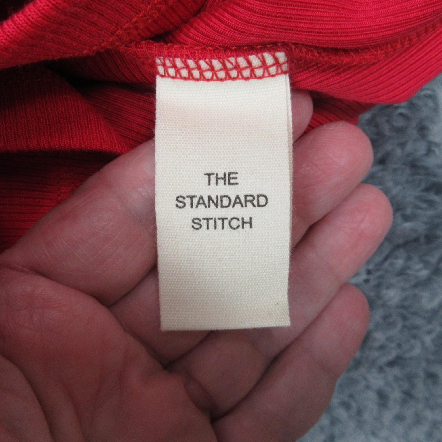 The Standard Stitch Dress Womens Large Ribbed Tank Midi Made in USA Tencel NWT