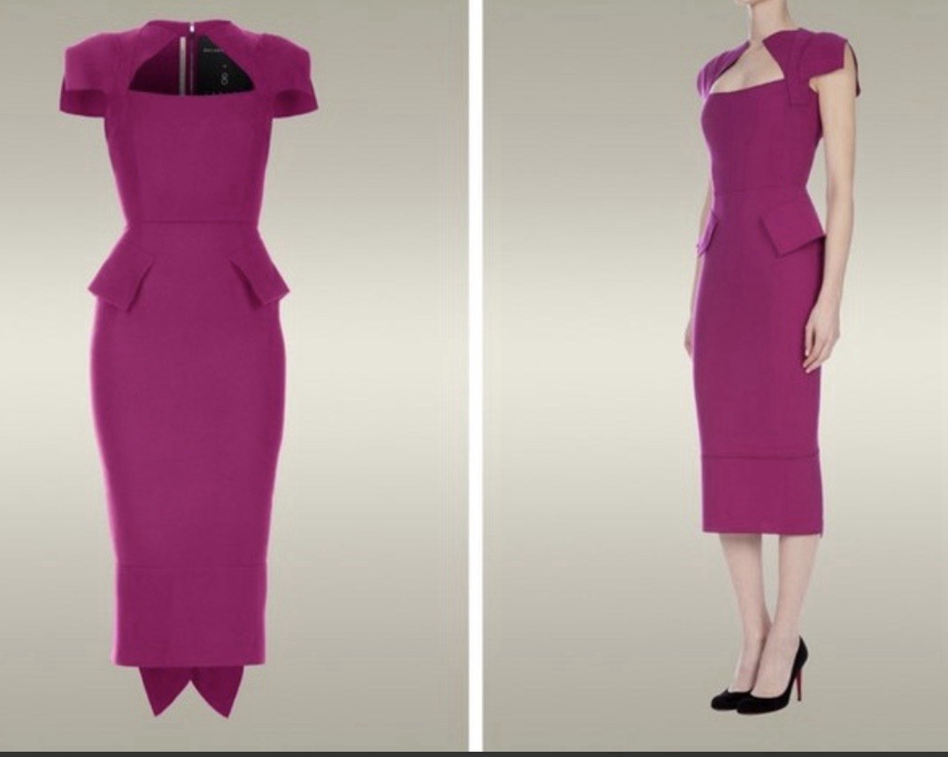 Roland Mouret Titanium Galaxy Dress 12