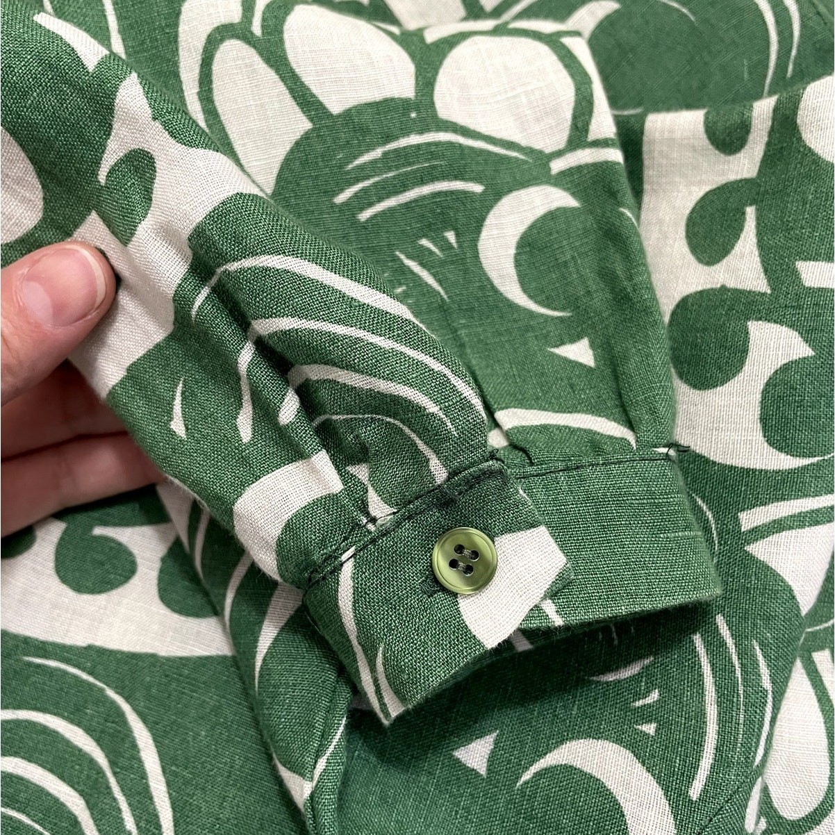 Marimekko Edla Pieni Tiffanylle Linen Tunic Shirt Dress Sz 38 US 8 Vibrant Bold