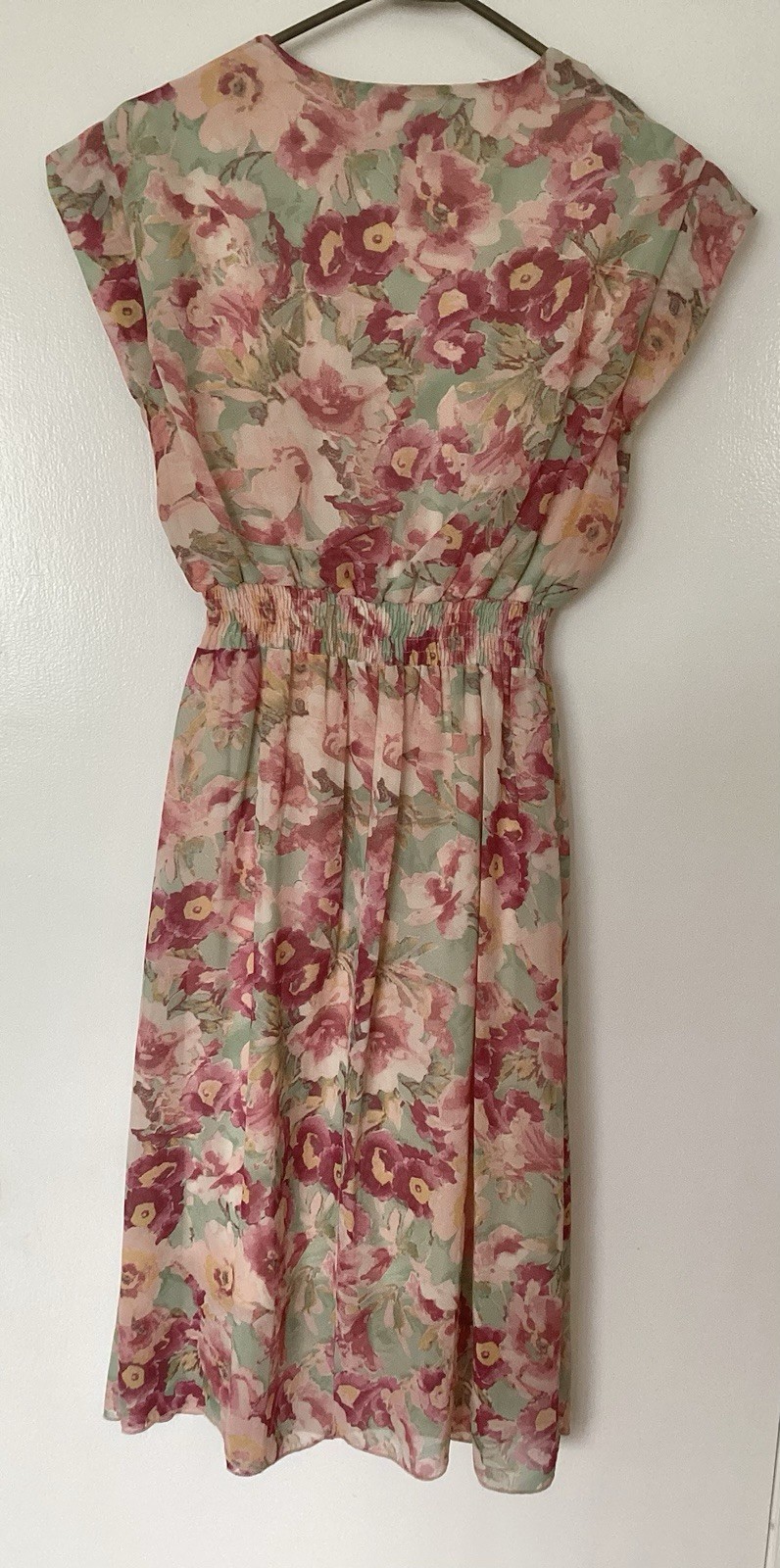 Kate and Lily A-Line Floral Print Lined Maxi Dress Peach Women’s Size 6 Pre Own