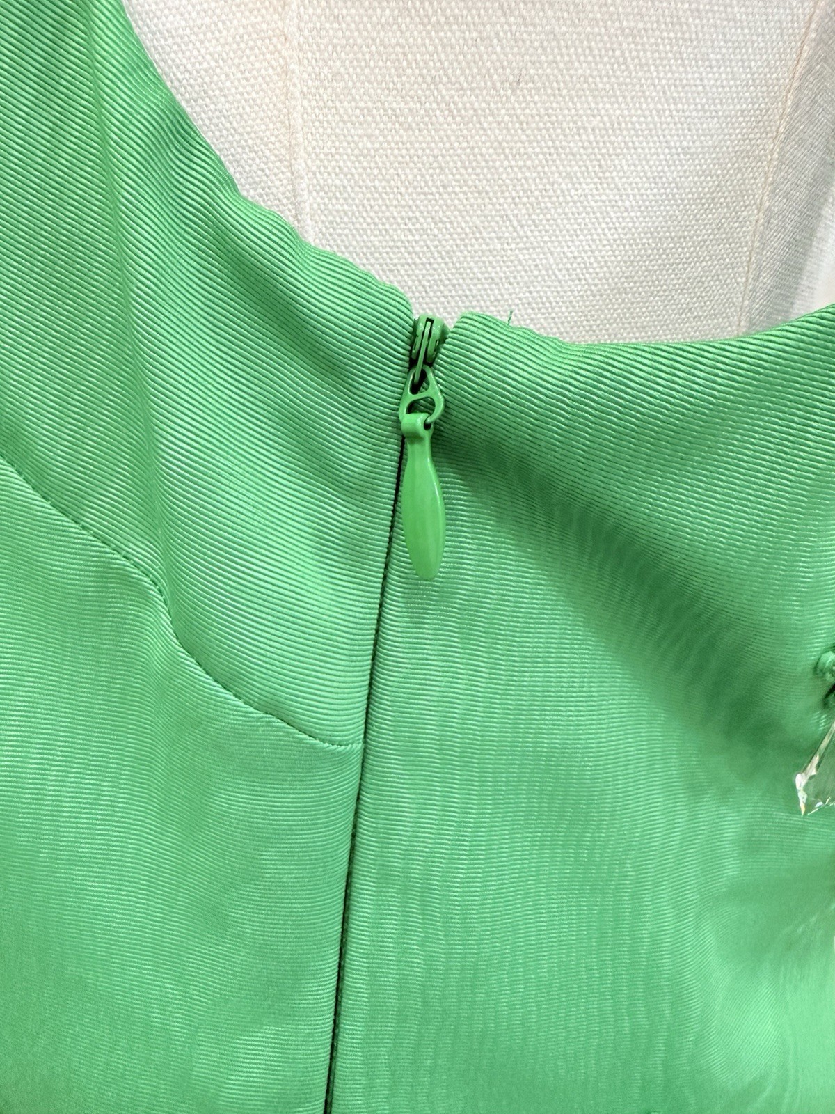 Antonio Melani The Nat Note Leonor Moire Sleeveless Jeweled Mini Dress Green SZ8