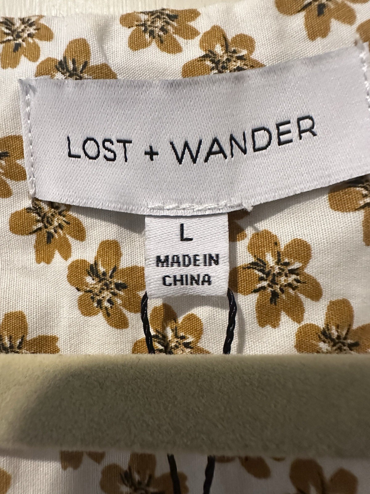Lost + Wander Spring Sunrise summer midi floral dress Large NWT