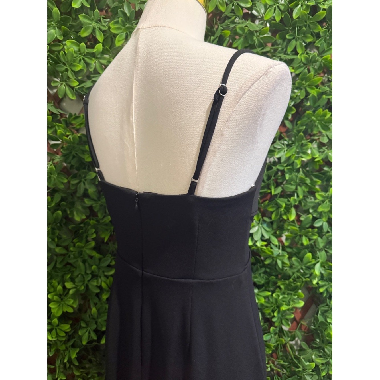NWT- Romantic Existence Black Column Maxi Dress