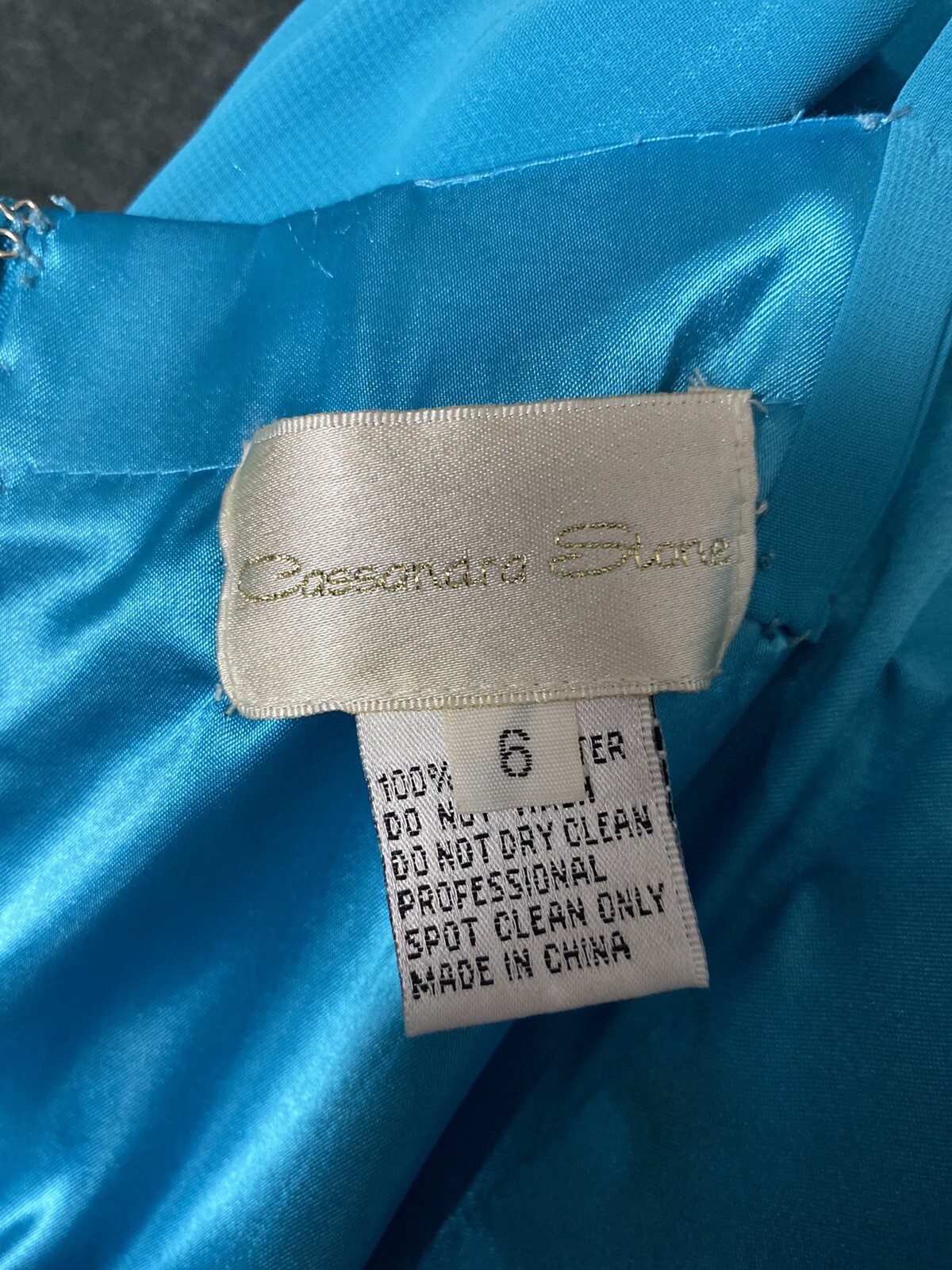 Cassandra Stone Spaghetti Strap Dress Size 6 With Light Jacket