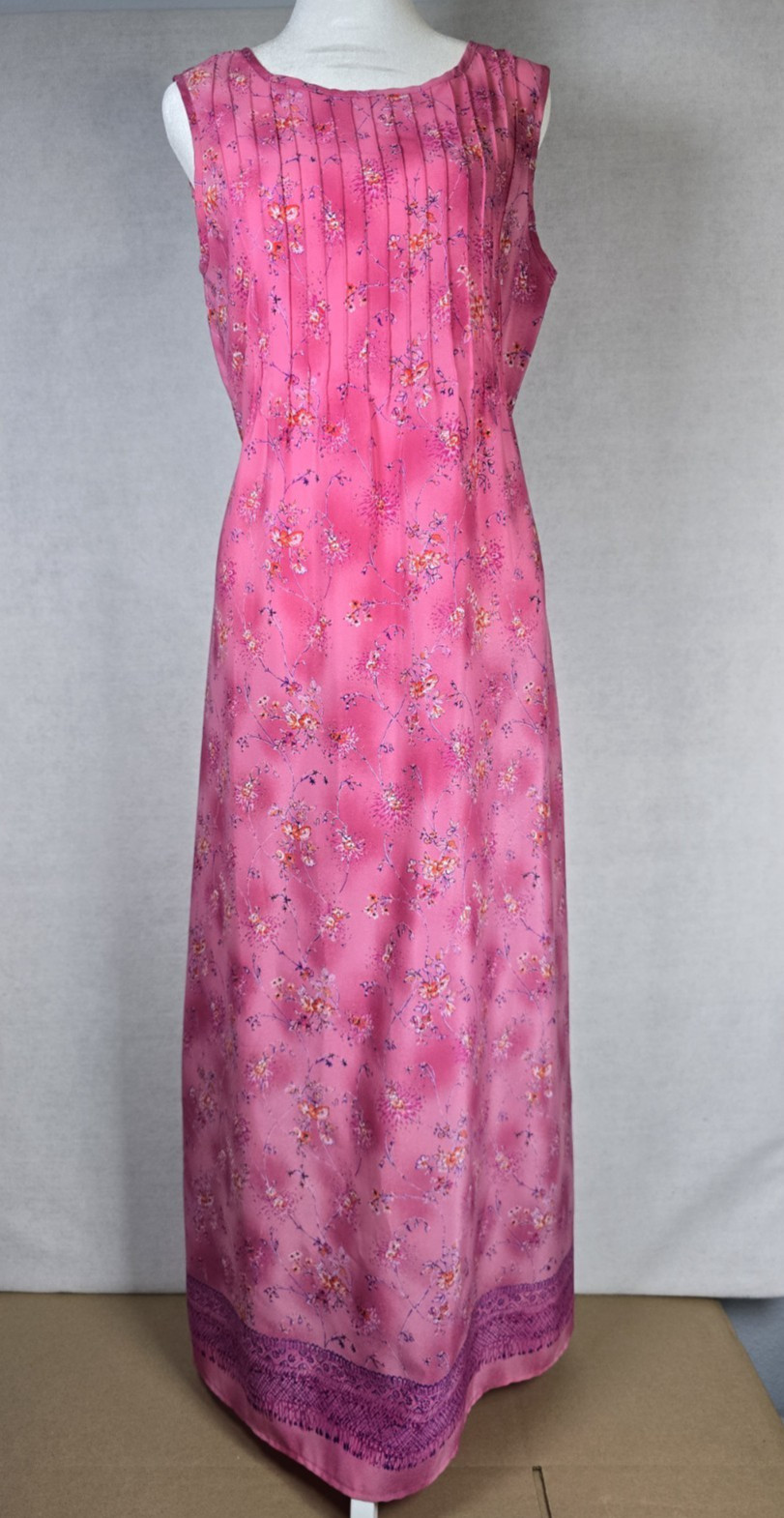 Rabbit Designs Womens Dress Size 10 Med Pink Floral Peasant Cottagecore Boho