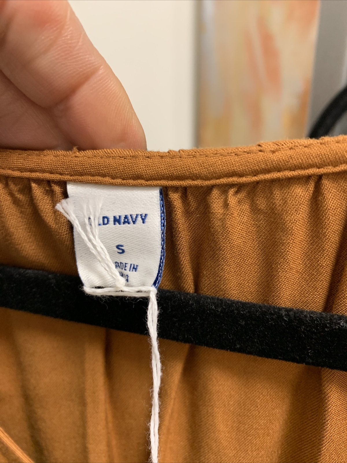 honey brown long sleeve cotton old navy dress size S Never worn