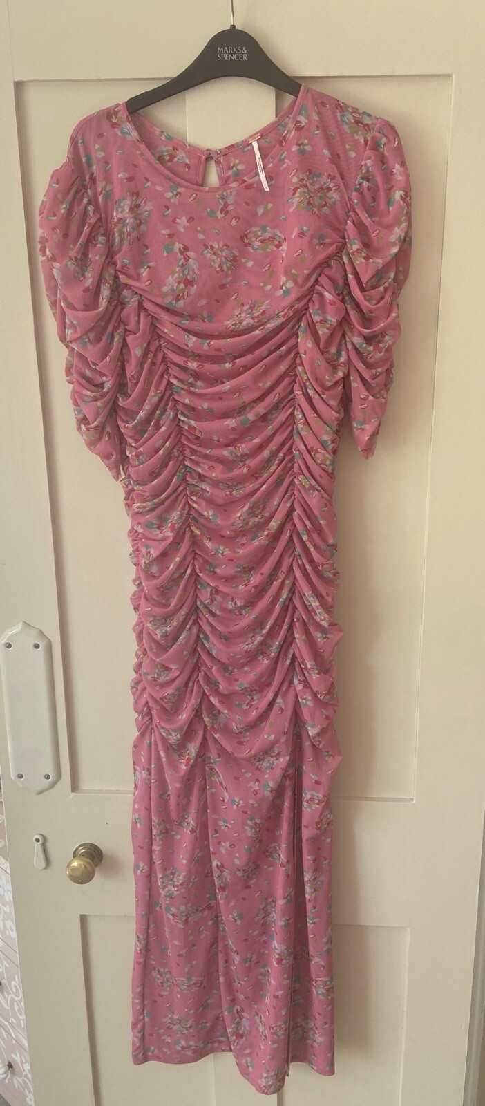 Free People Briella Maxi Dress Women’s Floral Pink Flower Summer Spring Autumn