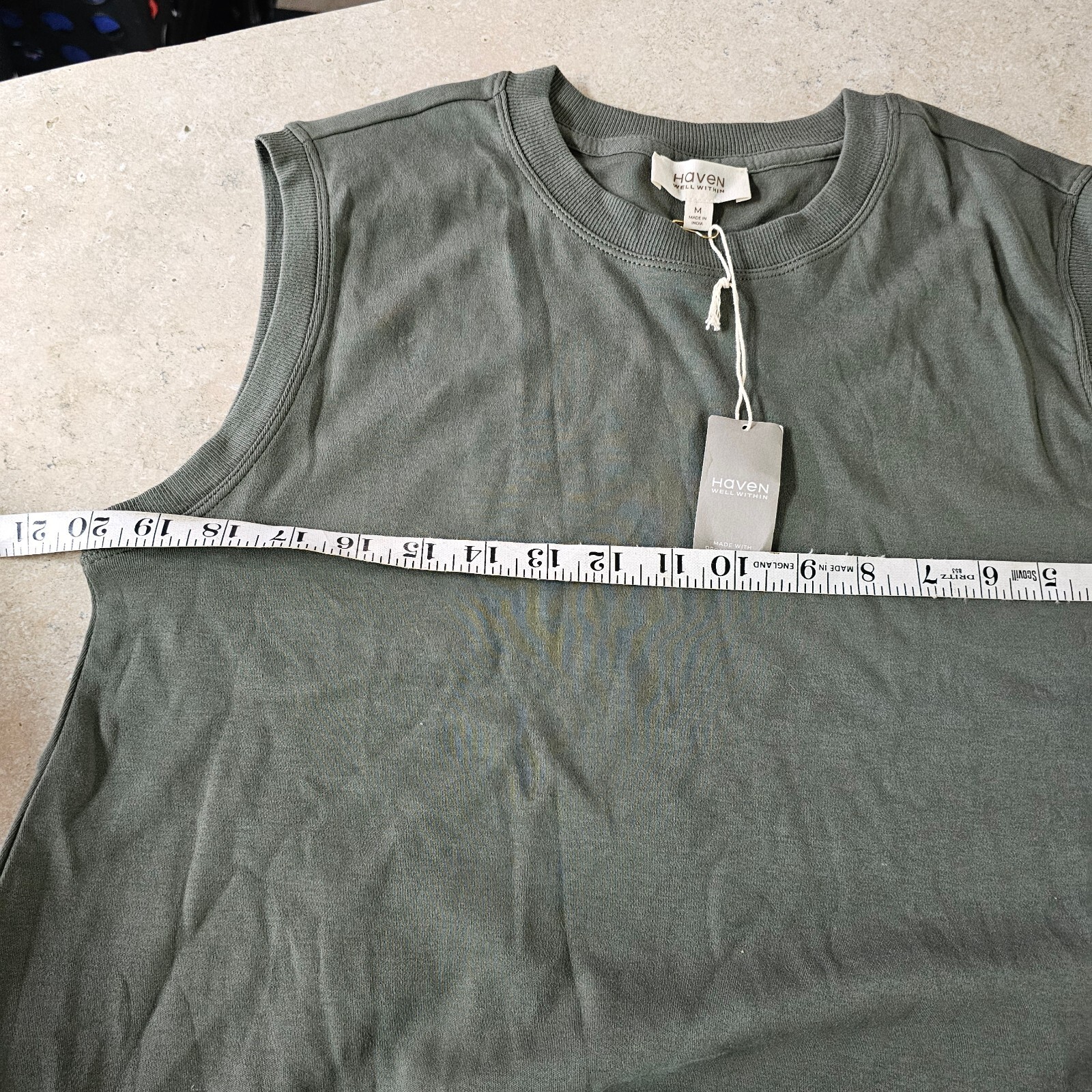 Haven well within Organic Cotton Interlock Trapeze Dress sz M new