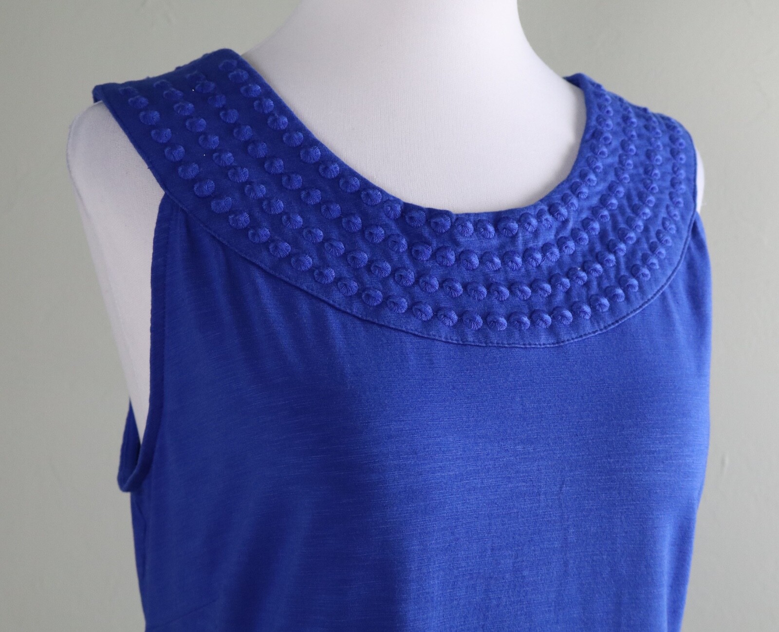 TOMMY BAHAMA NWT $99 Pearl Embroidered Shift Tank Dress in Old Royal Size Small
