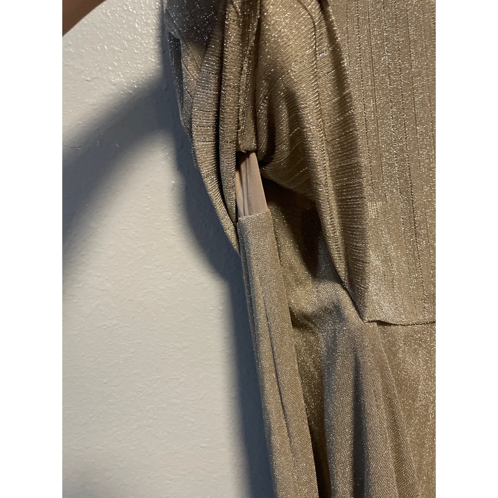 Alex Evenings Beige Gold Sparkle Special Occasion Dress Size 10