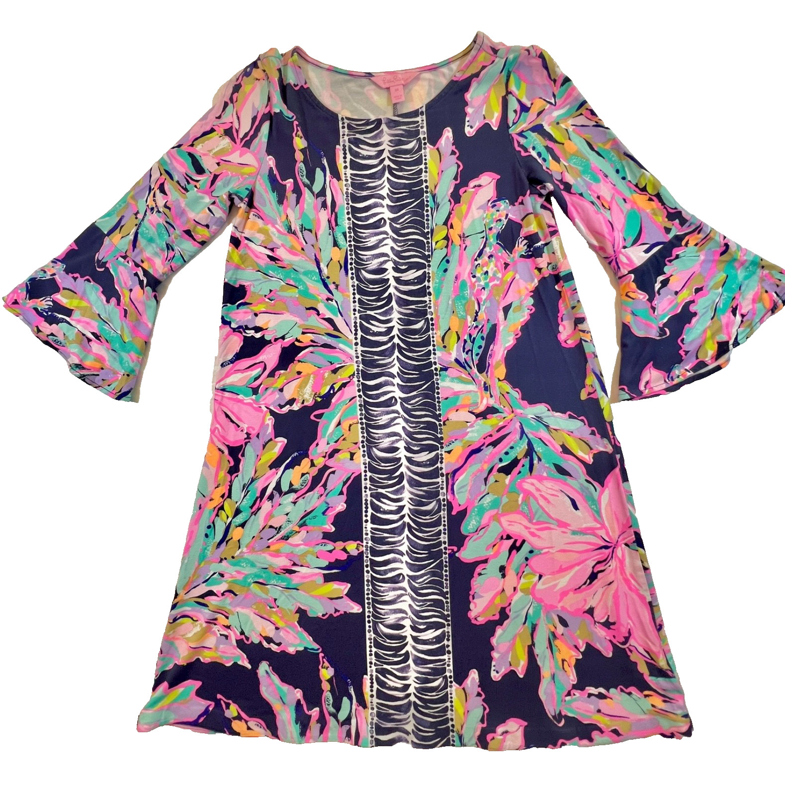 Lilly Pulitzer Ophelia Dress in Bright Navy Al Fresco (Women’s XS) – MSRP $178