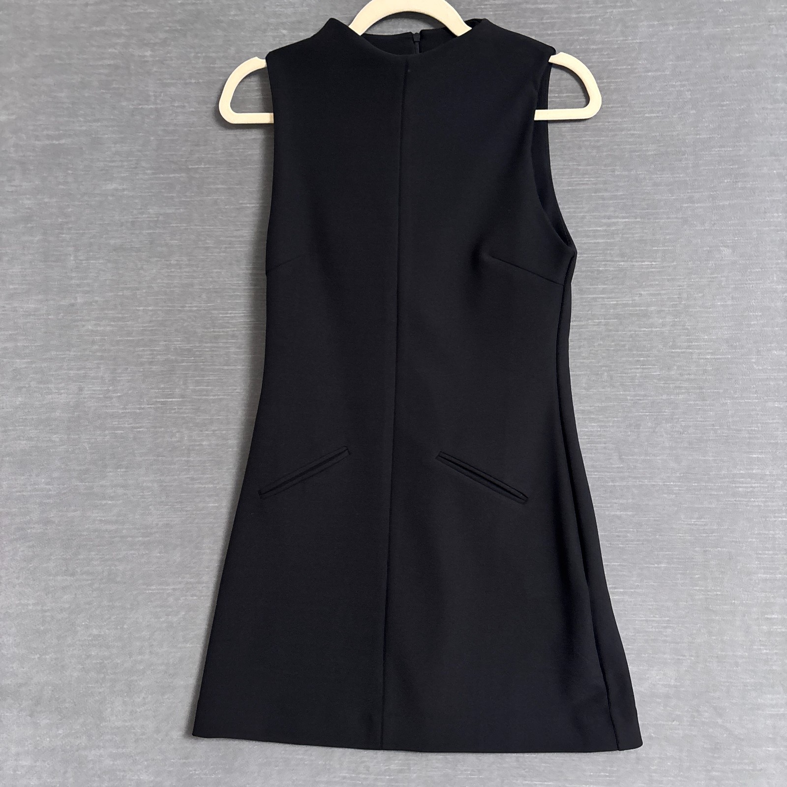 Zara Dress Small Black Sheath Mini LBD Cocktail Mod Retro Career Party