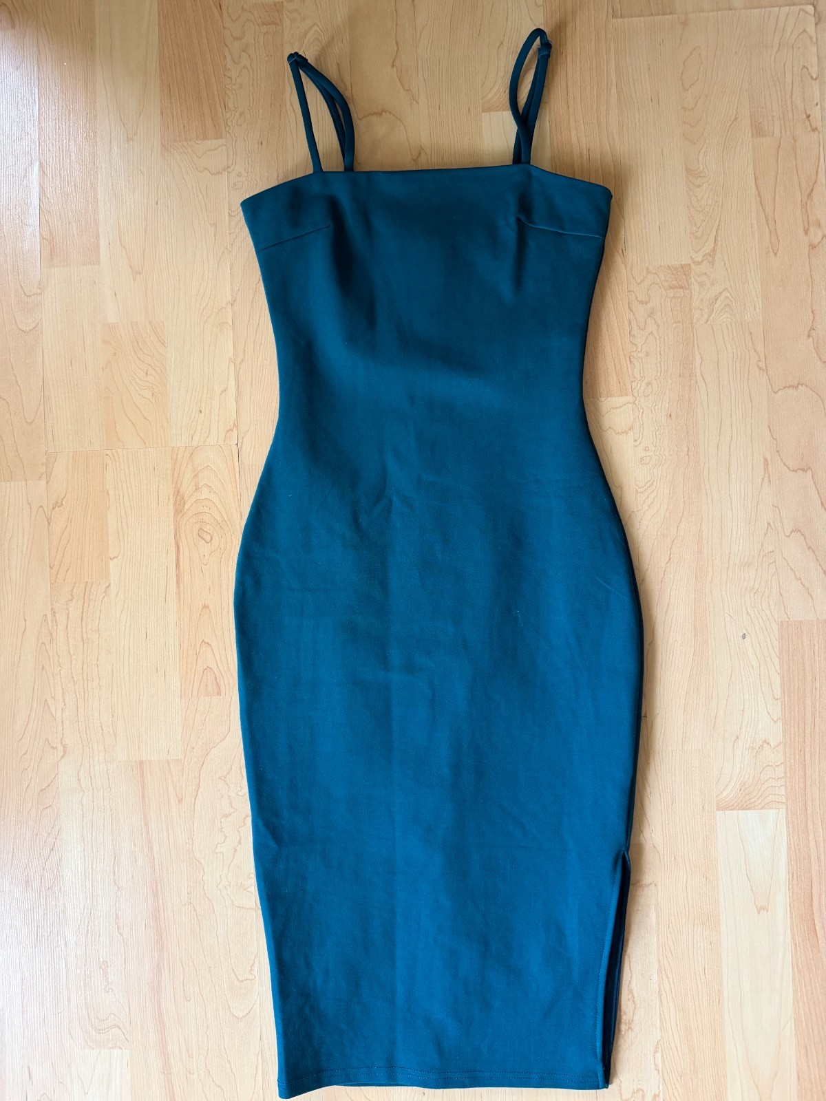 Lulus Forest Green Bodycon Midi Dress Size XS EUC