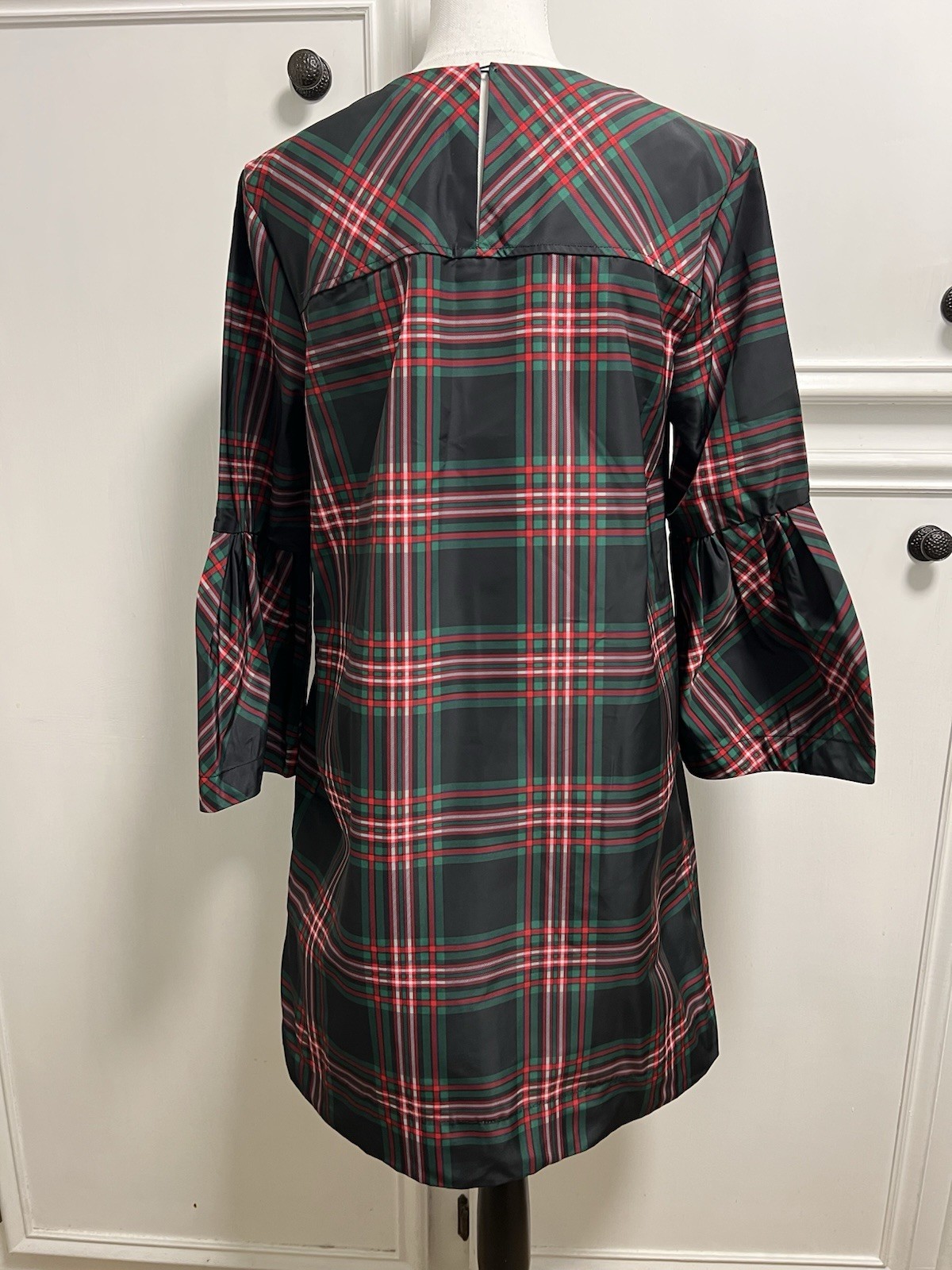 Free Assembly Black, Red, Green , White Plaid Dress Size M