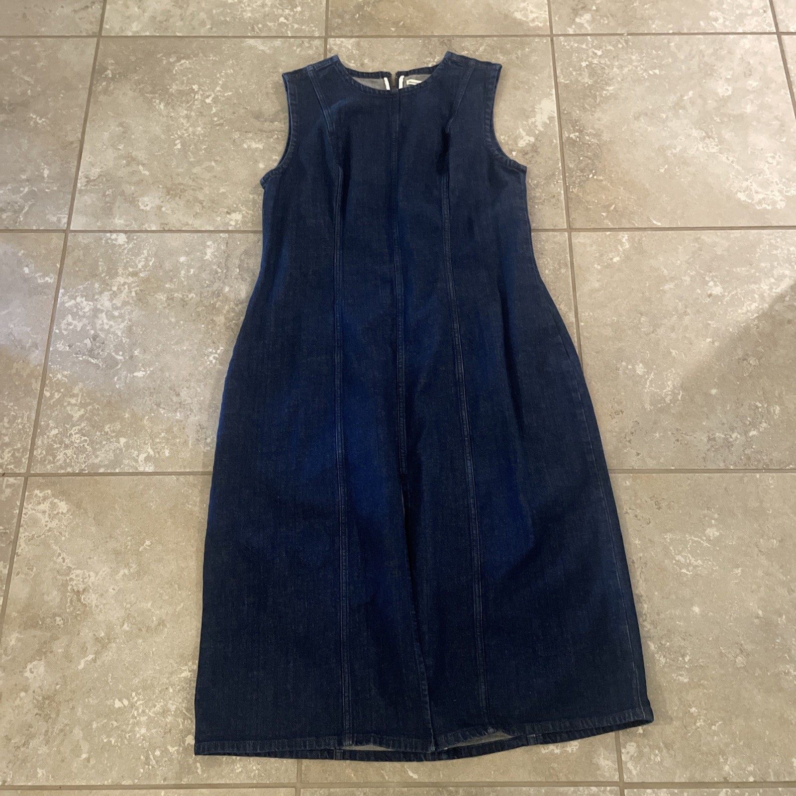 Abercombie & Fitch Blue Denim Dress Size: XL