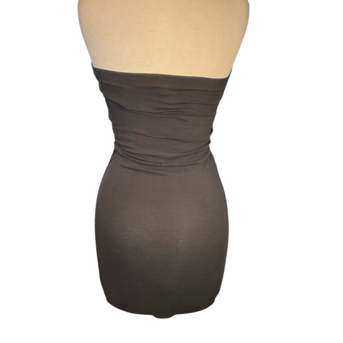 Lanston Strapless Mini Dress Tube Top DrawstRing Sides Light Weight Size Small