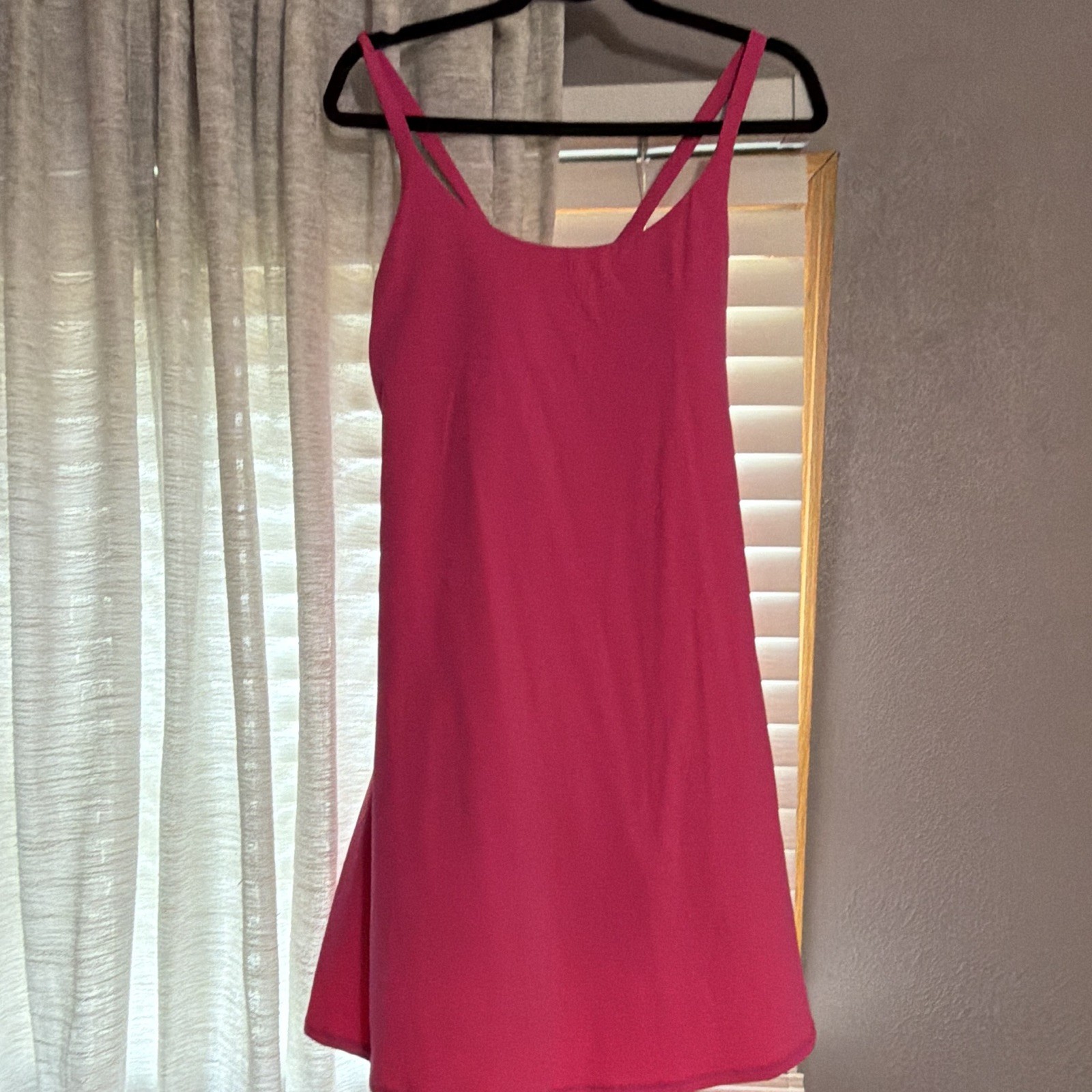 Halara Softlyzero Plush Pink Tall XL easy Peezy dress One-Piece Built-in Bra