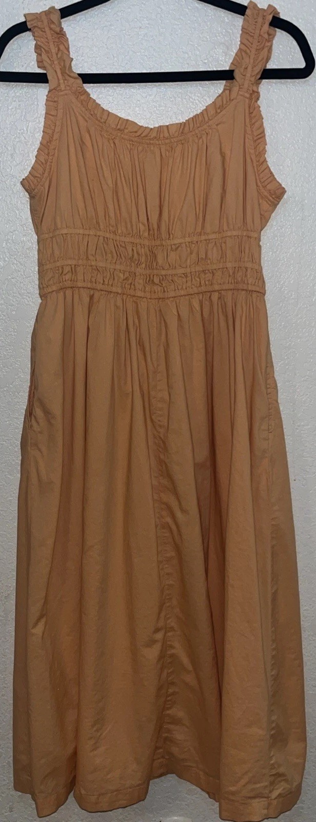 OLD NAVY Waist-Defined Ruffled Midi Dress -Size M TALL Blossom Petal