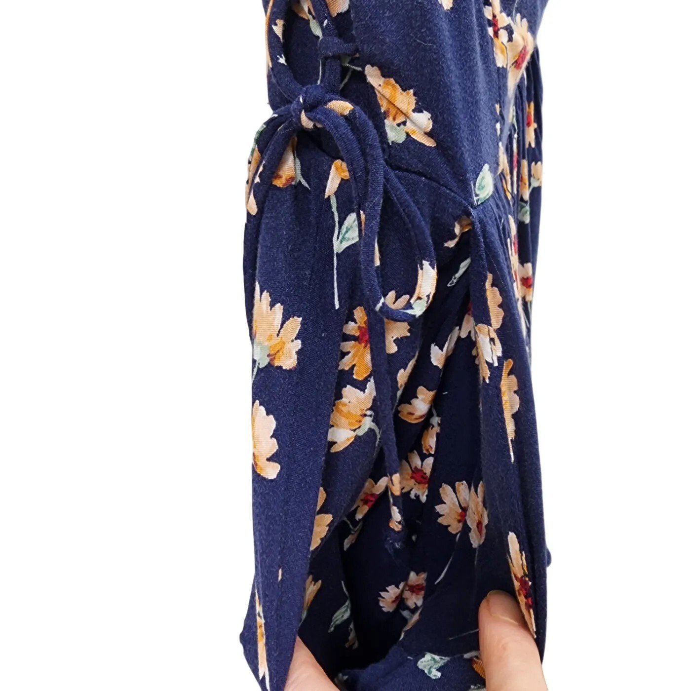 My Michelle Floral Lace Up Tie Side Mini Dress XS
