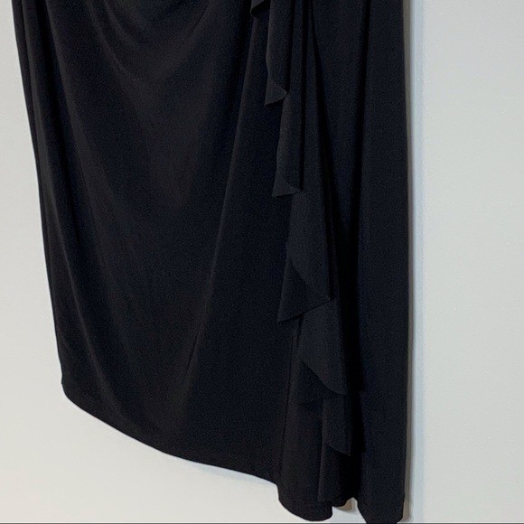 EUC American Living Gathered Waist Ruffle Dress
