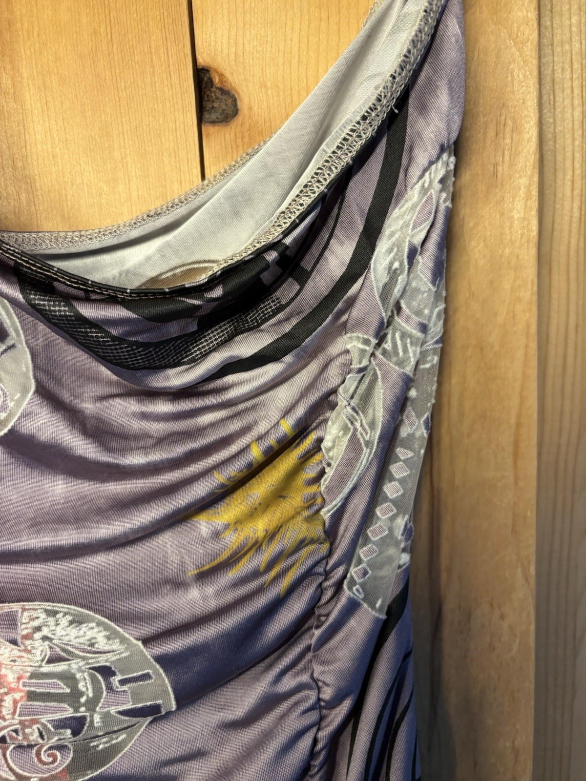 Voyage Mazzilli & Michielsens VTG Y2K Semi Sheer Sz 12 Art To Wear Dress NWT
