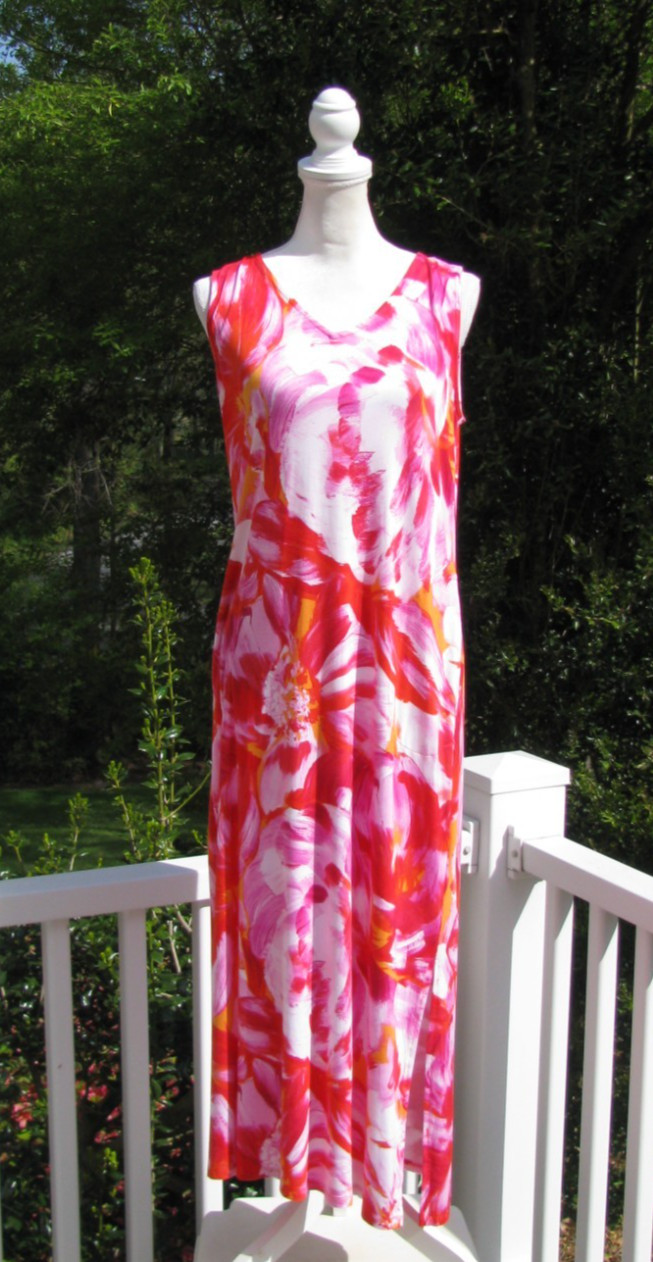 Belle Kim Gravel Better Together Sleeveless long maxi dress Small rayon stretch