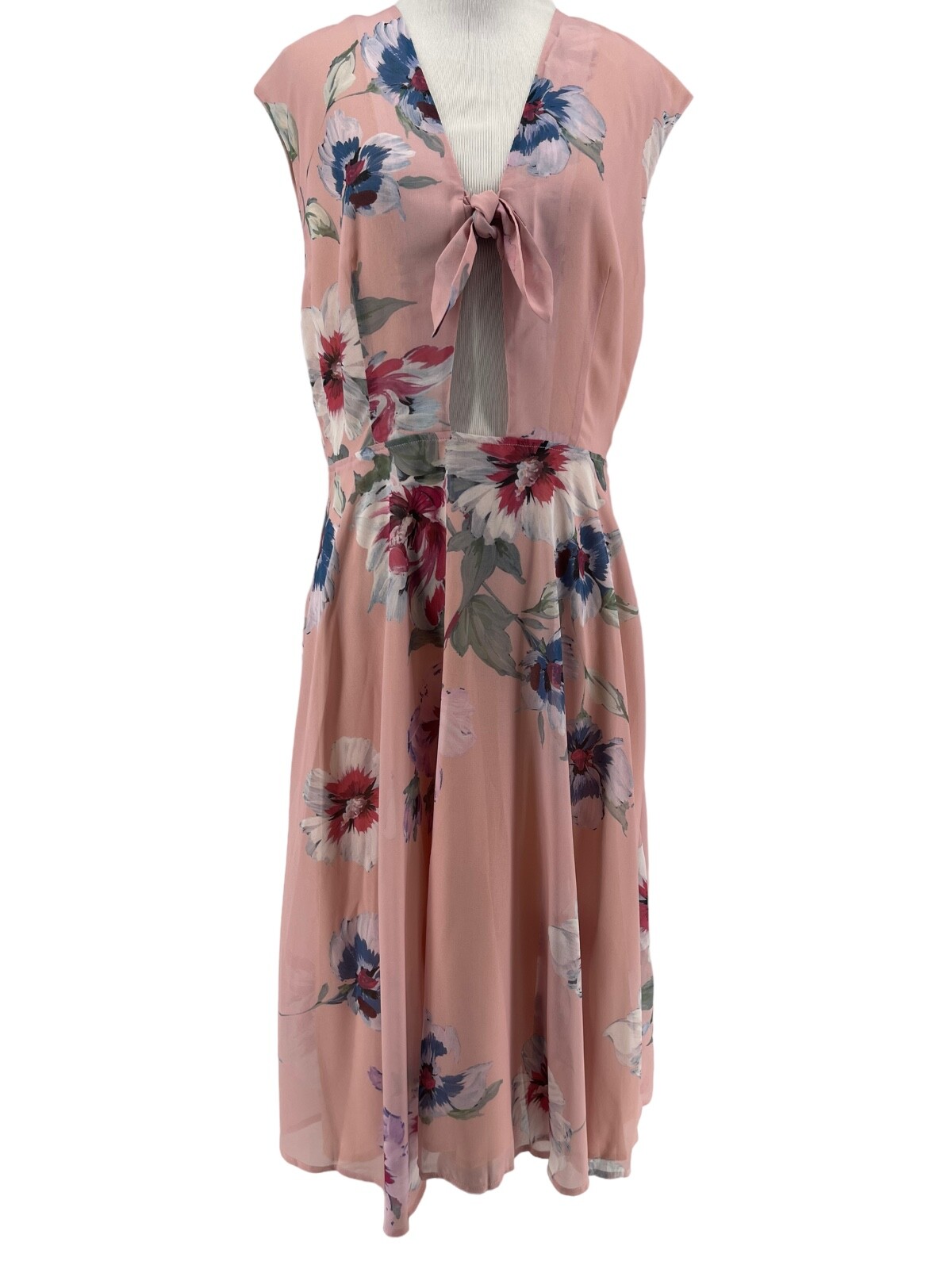Yumi Kim Women’s Forget Me Not Blush Reminisce Midi Dress Size Large NEW