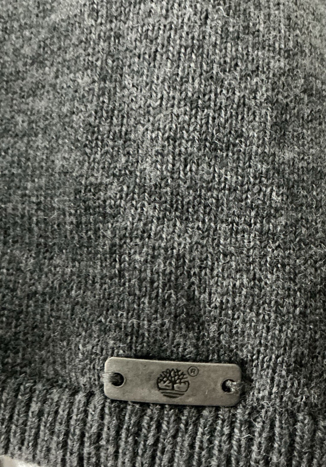 Timberland Original Sweater Dress M/ Slim Fit Gray/Navy Knit Short Wool/Cotton