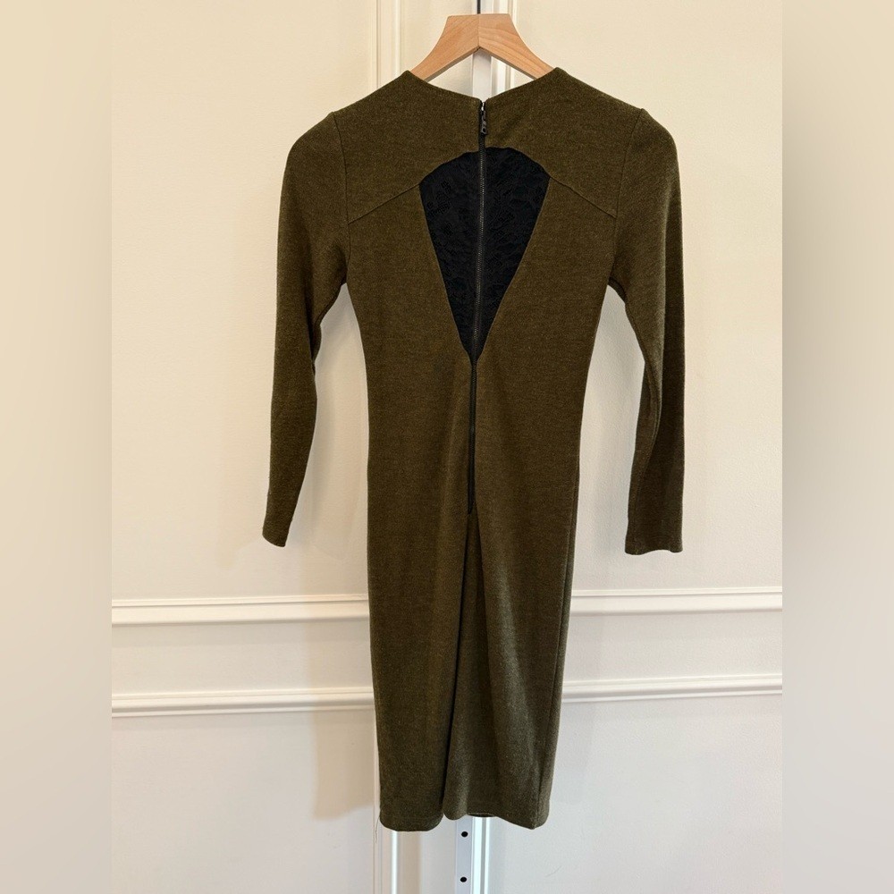 Alice + Olivia Olive Long Sleeve Dress