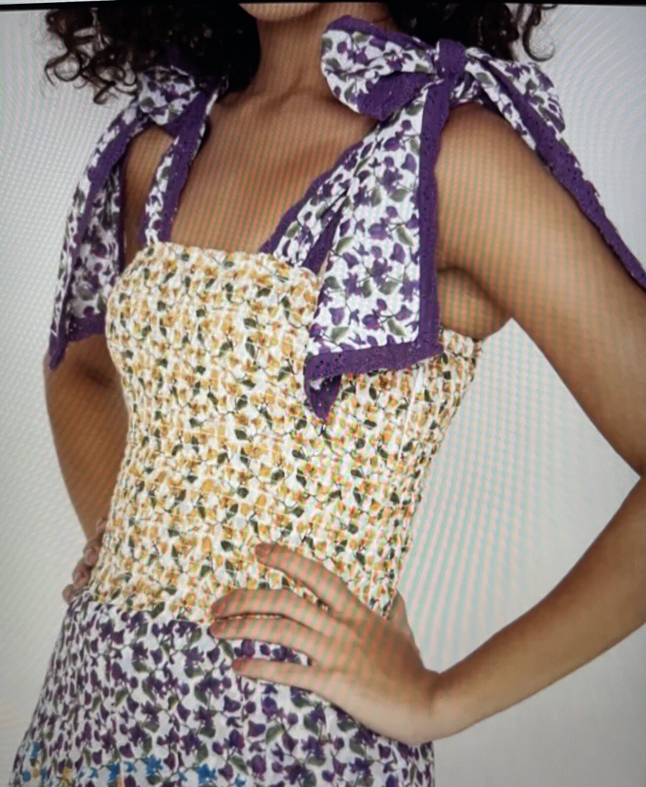 All Things Mochi S Tie Shoulder Dress NWT