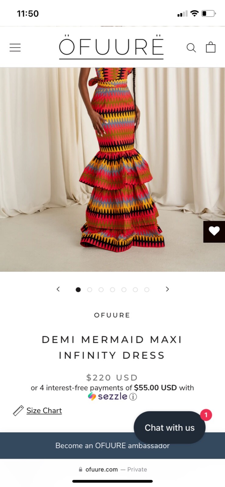 Ankara mermaid maxi infinity dress