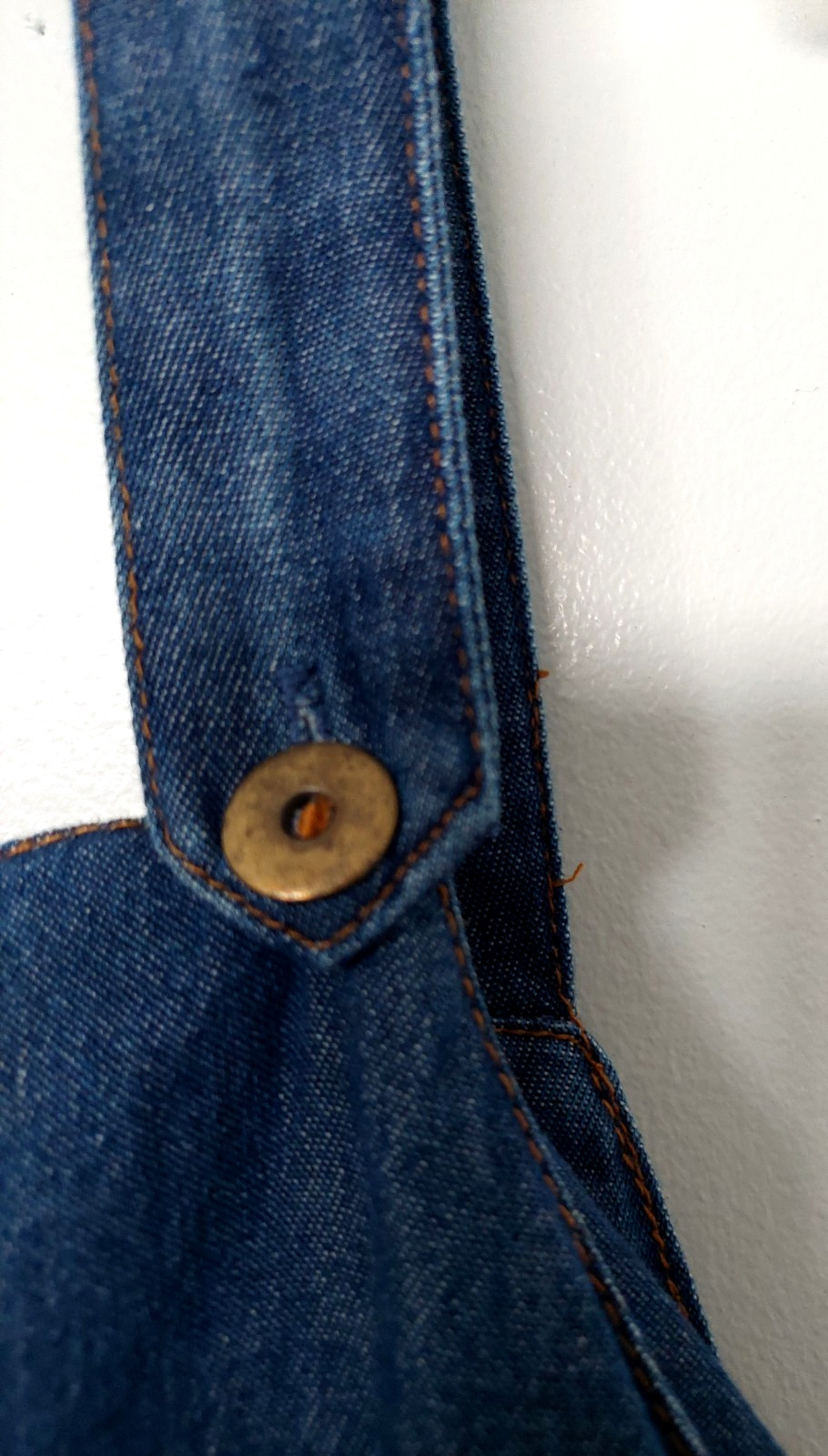 VTG White Stag Overall Dress Shift Jumper Denim Cotton Women’s Plus Sz 26