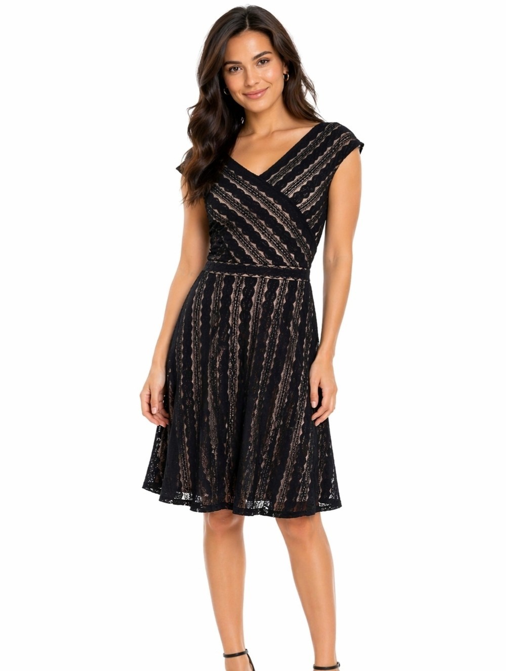 Established 1962 Black and Tan Fitted Dress Size 12