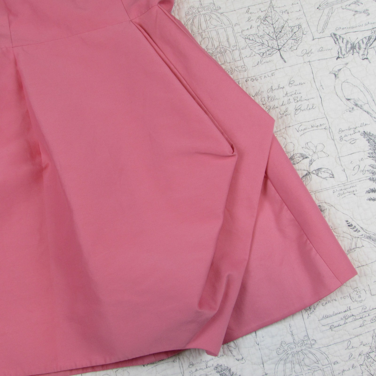 NEW HALSTON HERITAGE silk cotton Faille peony strapless dress wedding guest sz 6