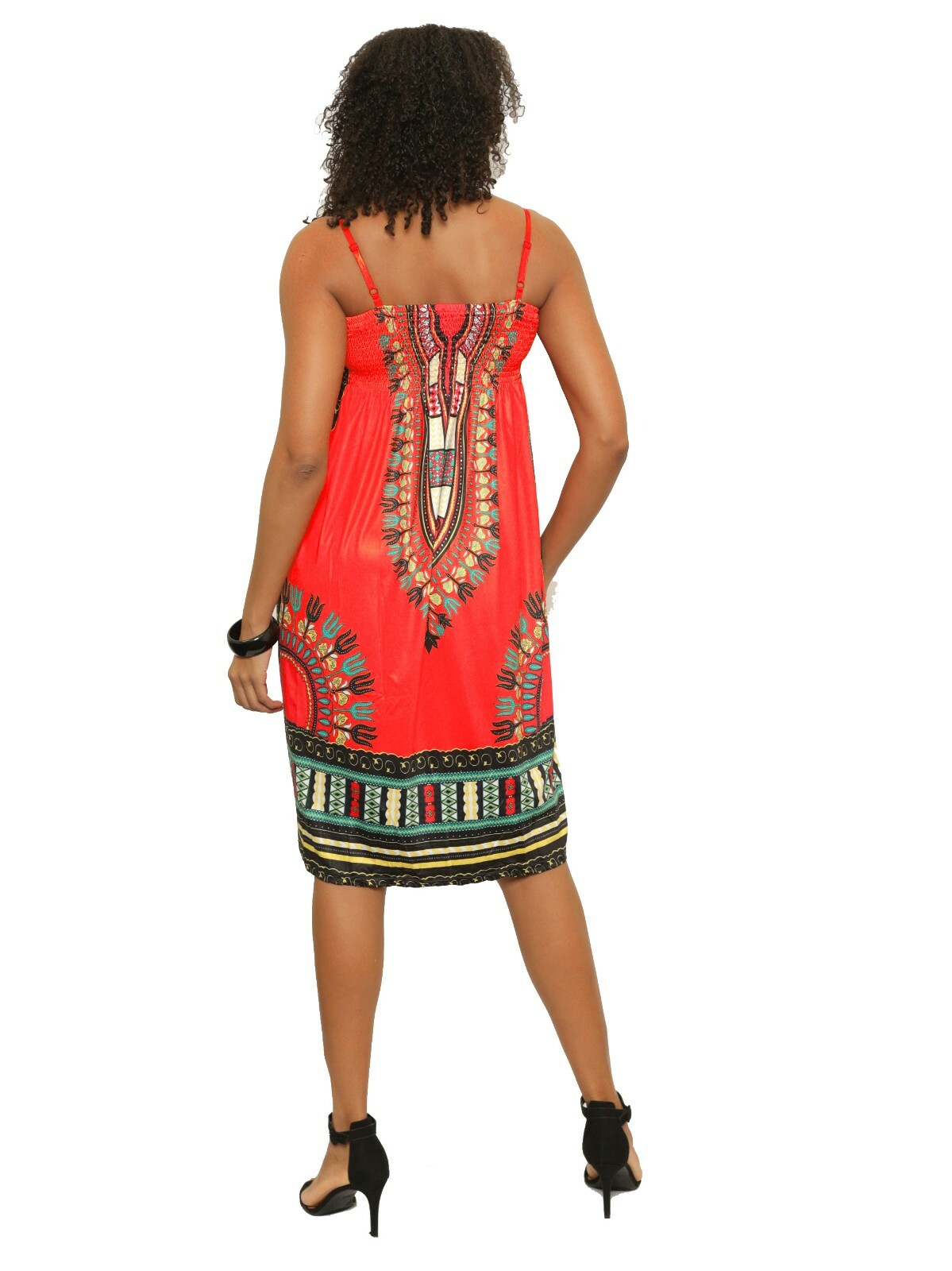 Short Sexy Womens Sleeveless Smoking Dashiki Dress Spaghatti Strap Dashiki Dress