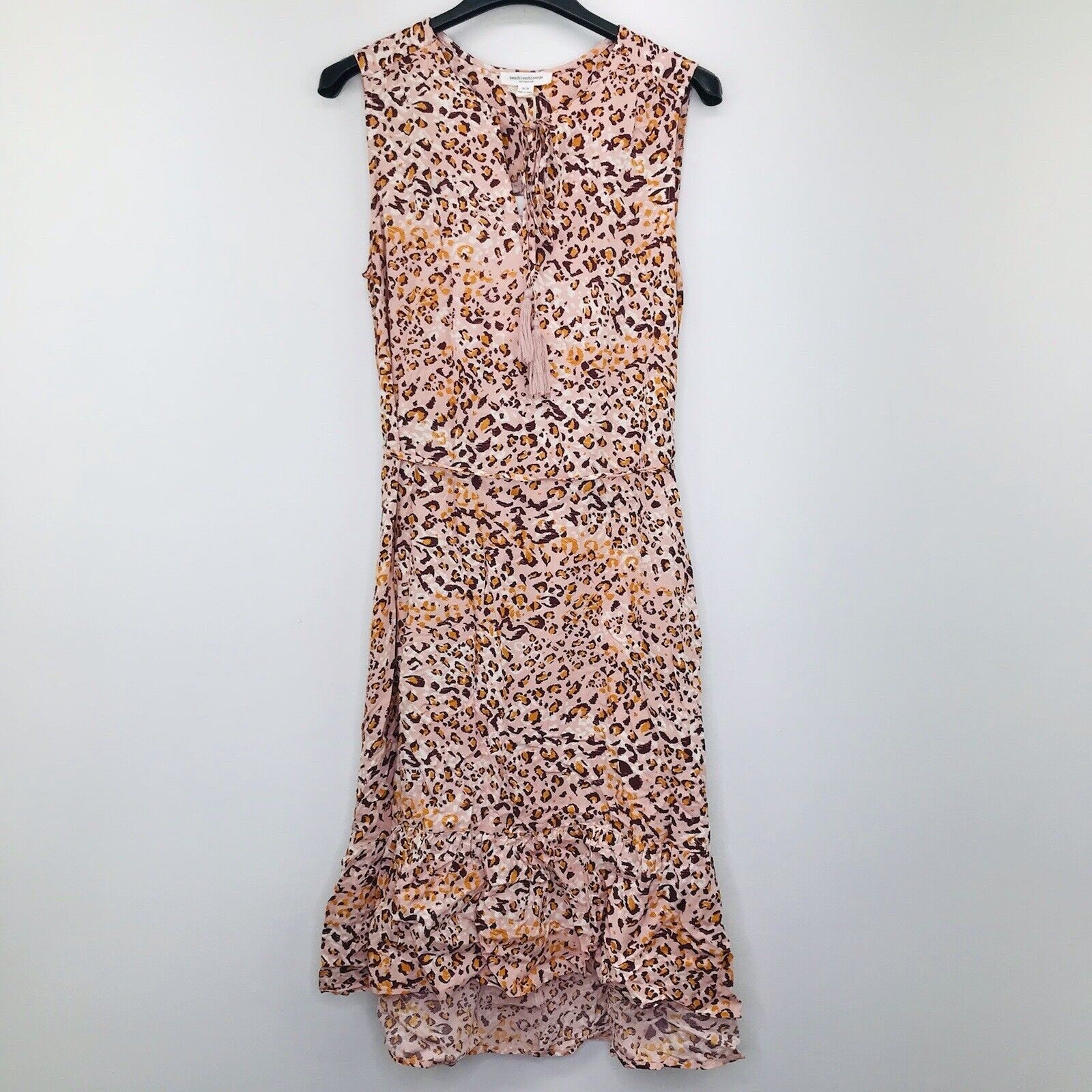 Beach Lunch Lounge Women’s S Dress Get Spotty Sleeveless Cheetah Pink NWT S39