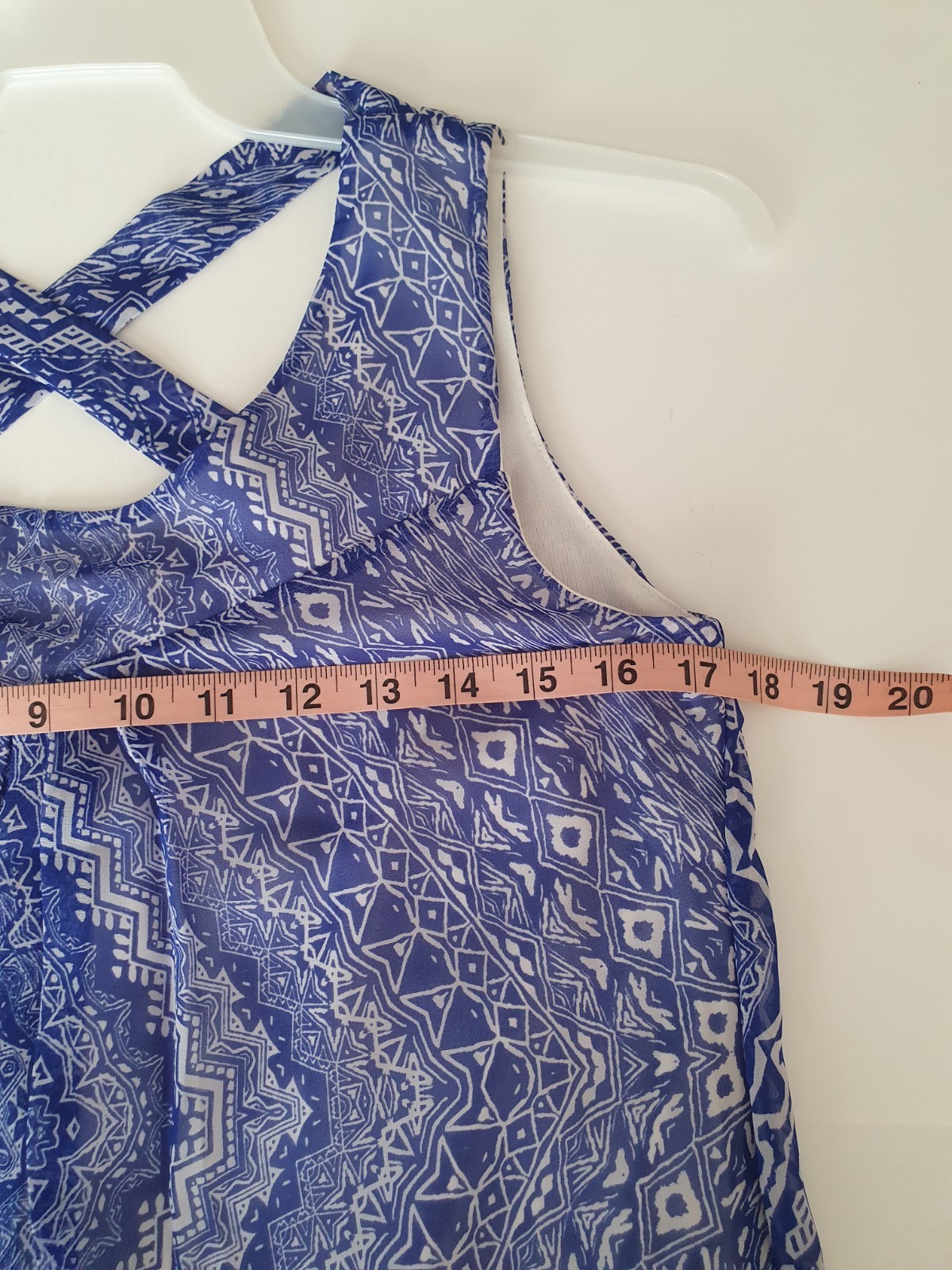 Enfocus Studio Women’s Blue & White Dress Size 4