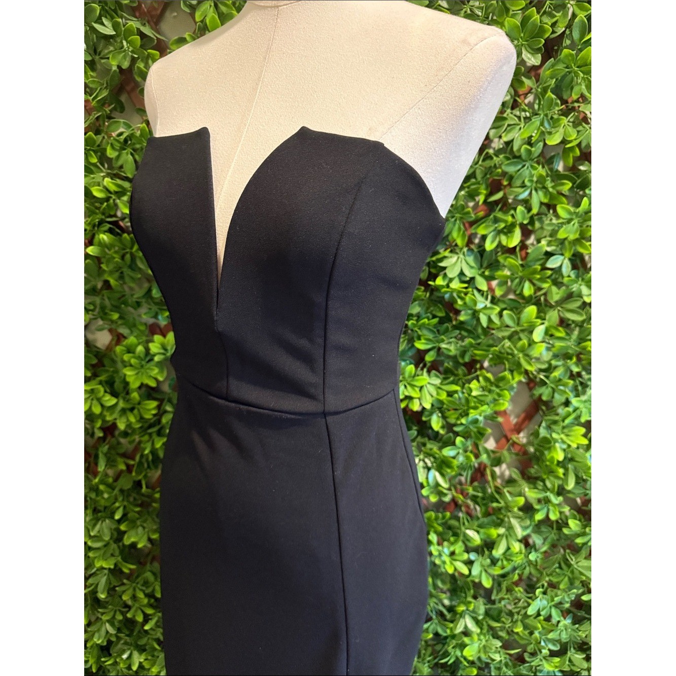 Dedicated to Glamour Black Strapless Maxi Dress