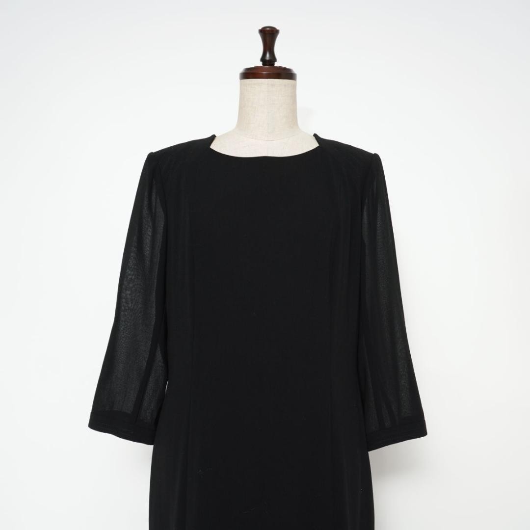 USED GIVENCHY SHEER PANEL DRESS, BLACK, SIZE 14A2*ZC1006 GOOD