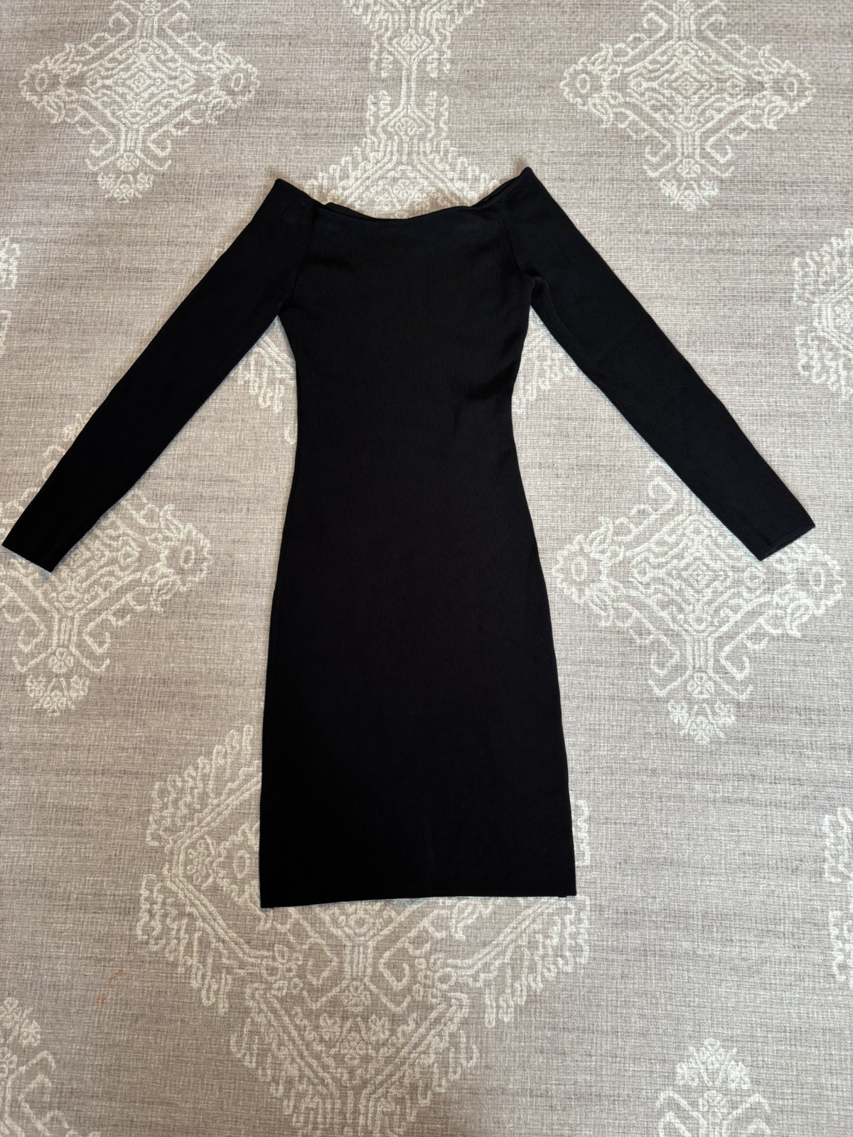 H&M Sexy Bodycon Little Black Dress, Off-Shoulder, Size XS/S (6-8)