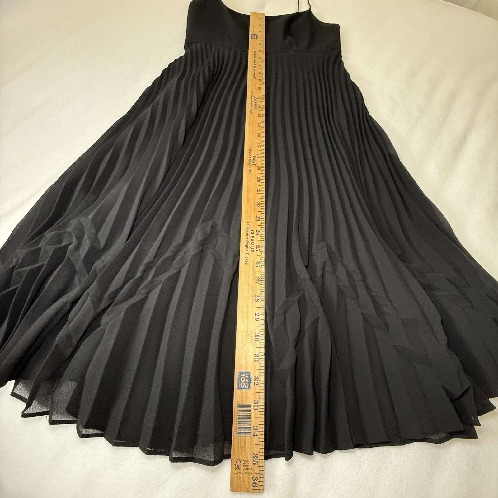 VTG 80’s-90’s O.Suzanne Black Accordion Pleated LBD Formal Size 4 Whimsigoth