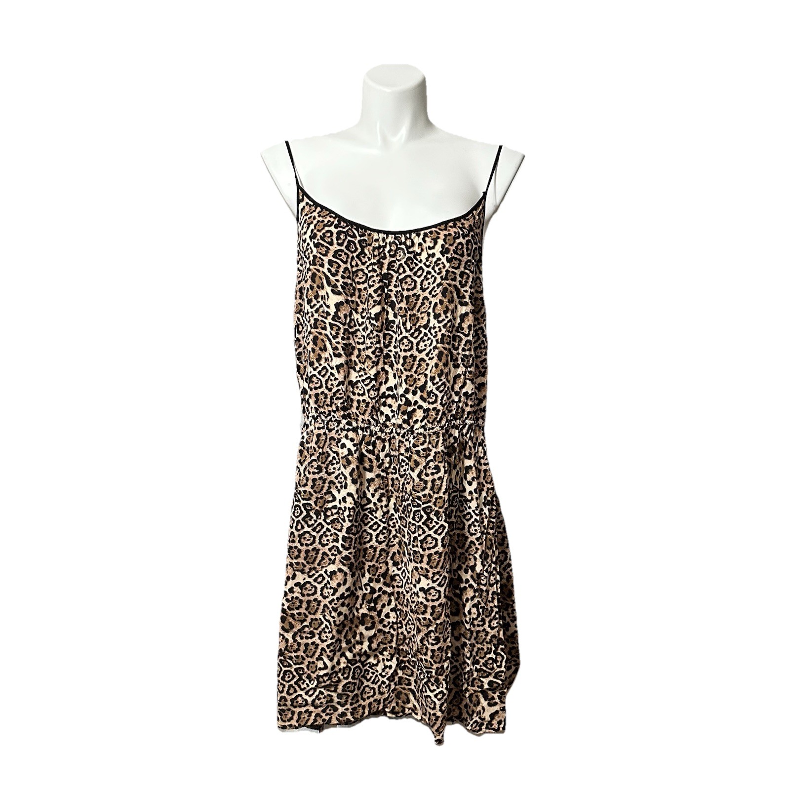 J For Justify Women’s 2X Dress Brown Animal Print Sleeveless Stylish Trendy