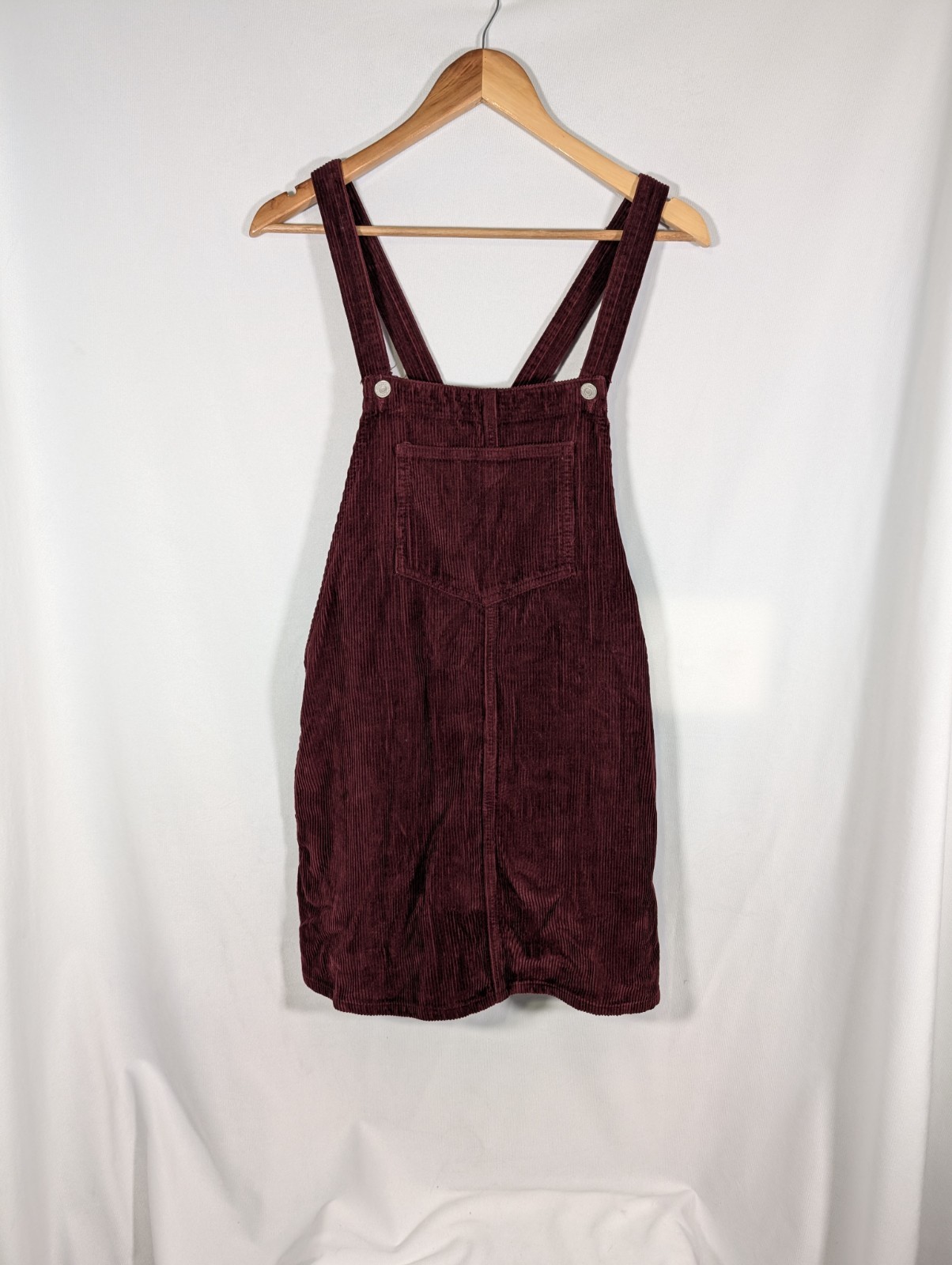 Top Shop petite MOTO Purple corduroy dungaree dress size 8 petite