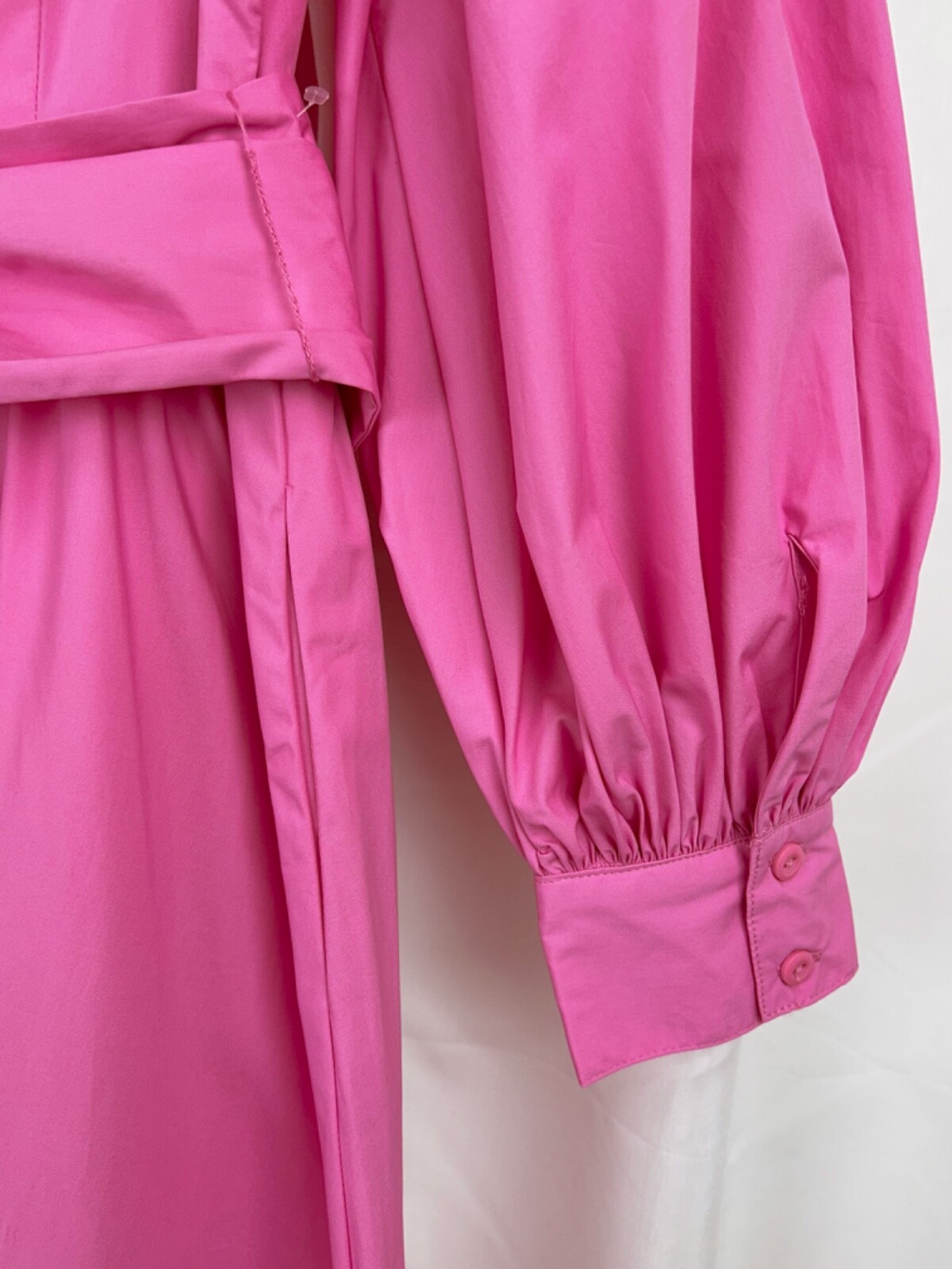 Christopher John Rogers X Target Pink Color Block Poplin Tiered Shirt Dress Sz 0