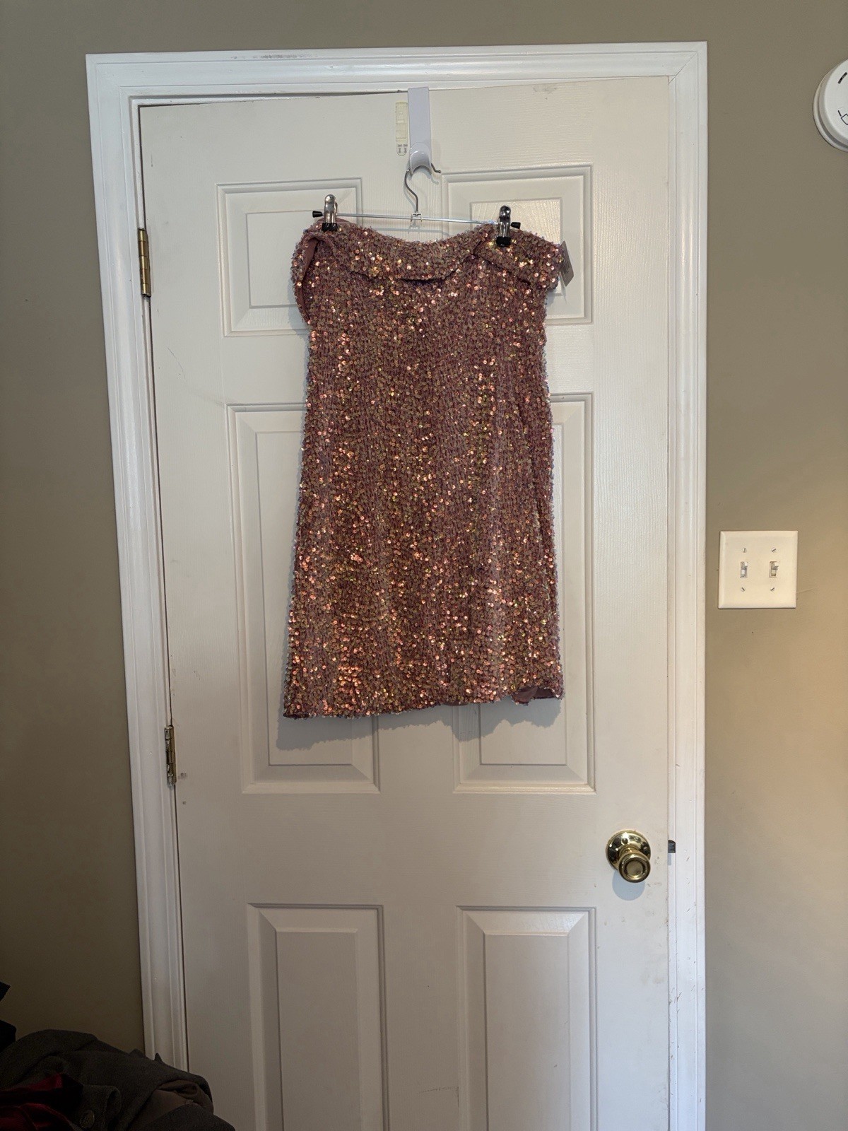 NWT White Birch Main Character Sequined Strapless Party Dress XL